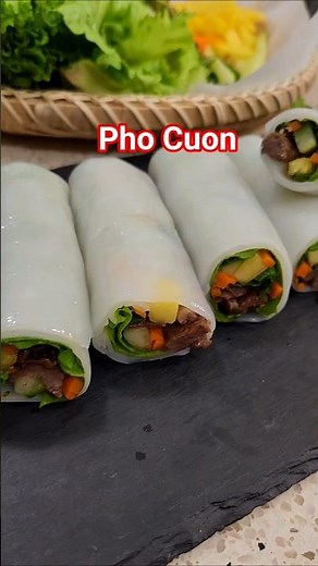 Phở cuốn. Have u tried it yet? #cookingwithmamamui #phởcuốn #phocuon #vietnamesefood #butterbeef