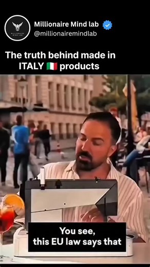 millionaire mind lab on Instagram: "The "Made in Italy" Lie? 🇮🇹🤫 ​Think that $2,000 luxury bag was crafted entirely in an Italian workshop? The truth is more complex. Thanks to a global trade loophole called the "Last Substantial Transformation" rule, a product can be labeled "Made in Italy" even if 90% of it was manufactured in China. ​How the Loophole Works: ​Global Sourcing: Brands import nearly finished goods or components from low-cost factories (often in China). ​The Final Step: If the