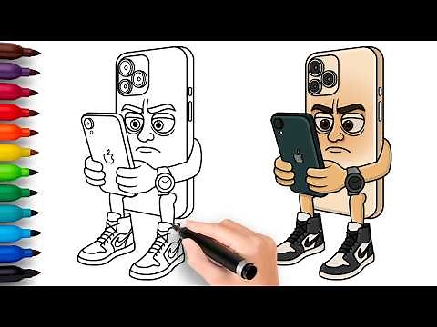 HOW TO DRAW CELULARCINI VICIOSINI | Italian Brainrot Animals - Easy Step by Step Drawing