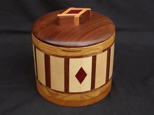 Hand Turned Lidded Segmented Wood Box - Etsy
