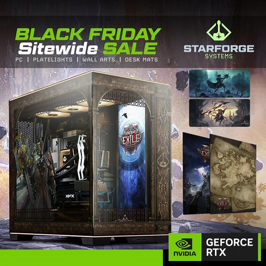 You won’t need the Hooded One to identify how good this PC is. Fill your inventory slots with our POE2 PC collection! | Starforge Systems