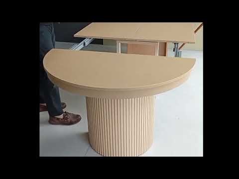 Invis Extendable Round Dining Table I Cozy 1.1m round table to 2.5m eclipse table Space-saving