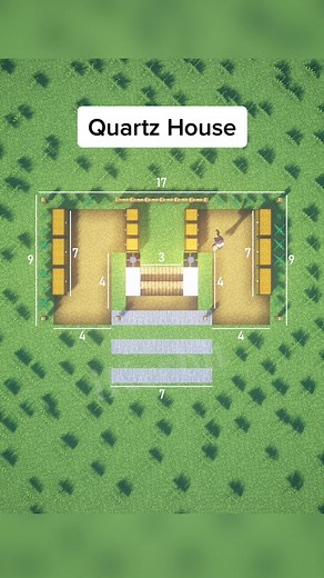 Minecraft Quartz House for 2 Players Build Guide