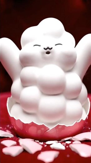 What's inside the pink egg? 🥄🥚 #3danimation #shorts