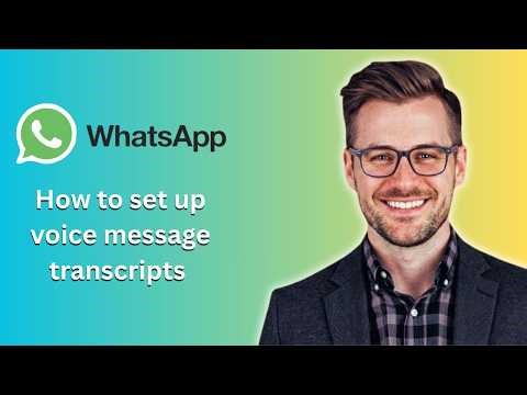 How to set up voice message transcripts in whatsapp (Latest Update)