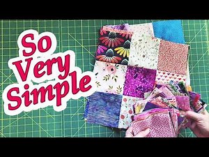 Bust Your Charm Pack Stash with This Stunning Confetti Nine-Patch Pattern! #quiltingforbeginners