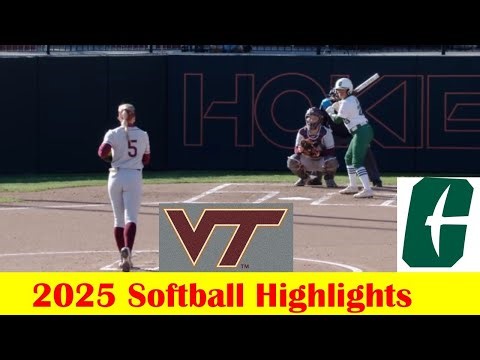 Charlotte vs #12 Virginia Tech Softball Game Highlights 4 8 2025