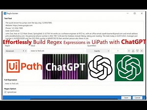 Effortlessly Build Regex Expressions in UiPath with ChatGPT's Expert Help