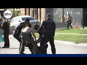 Protesters arrested outside Illinois ICE facility