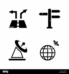 Navigation. Simple Related Vector Icons Set for Video, Mobile Apps, Web Sites, Print Projects and Your Design. Black Flat Illustration on White Backgr Stock Vector Image & Art - Alamy