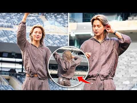 BTS Jimin's SHOCKING Silver Hair Debut at MetLife Stadium Soundcheck Leaves ARMY Speechless!