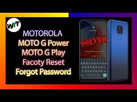 Motorola G Play Factory Reset Forgot PIN | Forgot Passcode | Forgot Password