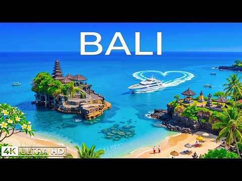 Bali 4K 🇮🇩 Tropical Island, Rice Terraces, Temples & Stunning Ocean Views