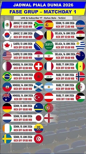 Complete 2026 World Cup Schedule