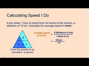 Year 7/ Science/ Speed and Forces/ L8- Calculating Speed