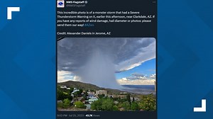 Monsoon pours down near Jerome: Check out this stunning storm photograph