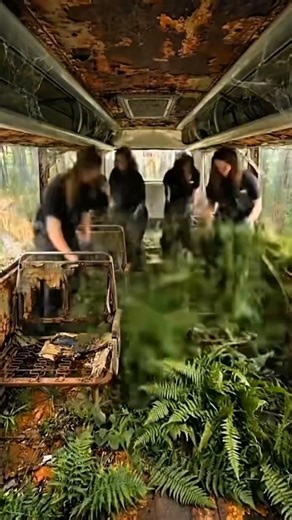 Abandoned Bus Lost in the Forest#short#transformationvedio