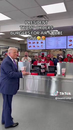 Trump Orders Burgers for Air Force One