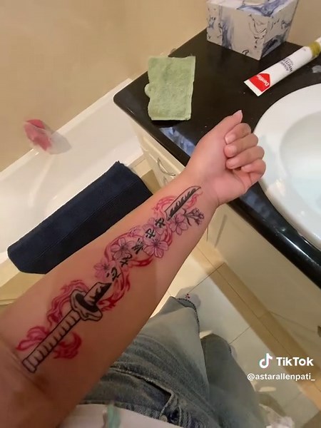 Rengoku Kyojuro: Set Your Heart Ablaze Tattoo