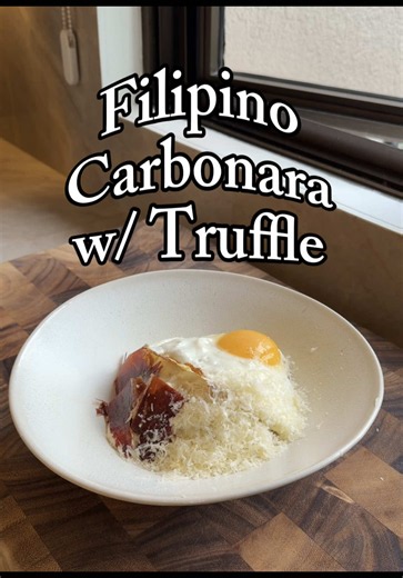 Filipino Carbonara with Truffle — Creamy Carbonara Sauce Recipe