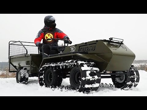 Strange but cool tracked offroader with unique design!