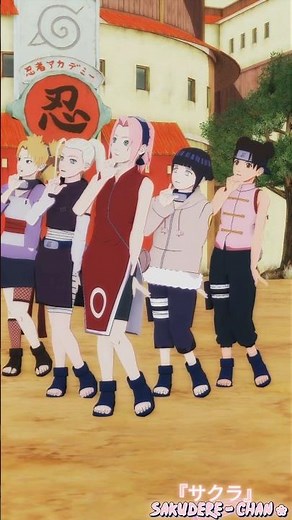 【 MMDナルトNARUTO 】B小町 / POP IN 2. PTS! - Sakura, Ino, Hinata, Tenten & Temari — #mmd #naruto #shorts