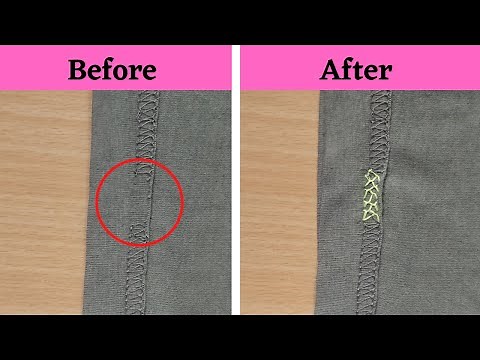 How to repair SEAMS in clothing | How to fix torn SEAMS by hand