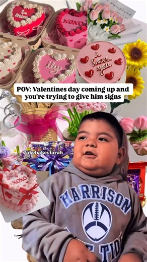 CakeBake by Farah -(Layyah) on Instagram: "Men take notes 📝 DM to order 💌 Perfect gifts for your loved ones! #explore #fyp #valentinesday #love #flowers viral"