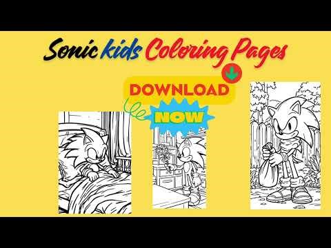 16 Sonic Hedgehog Coloring Pages for Kids |#ColoringForKids #kidsartandcrafts