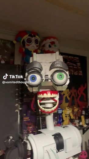 Glow in the Dark Painting on Elbert the Robot