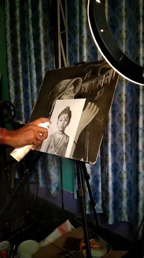 Fixative laga diya 🎨#trending #drawing #art #shorts