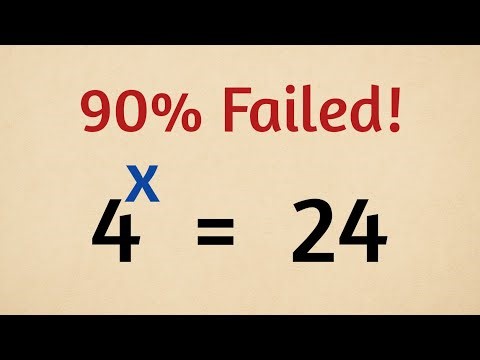 A Nice Olympiad Exponential Problem | Math Olympiad | How to Solve for 'X' |