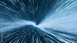 Blue streaks of light create a tunnel effect, perfect for sci-fi or time travel projects. Great for websites and presentations