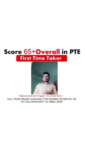 Score 65 Overall in PTE | First Time Taker Strategy 🔥 First time giving PTE? 😰 Follow this plan to score 65 Overall with confidence! 🚀 DM for full guidance & coaching 🎯 #PTE #PTE65Plus #PTEFirstTime #PTEBeginner #PTEPreparation #PTEExam #PTETwitterTips #StudyAbroad #AustraliaPR #PTE2025 #PTECoaching #PTEUniverse #EnglishTest #PTEGoal #CrackPTE #PTEOnline