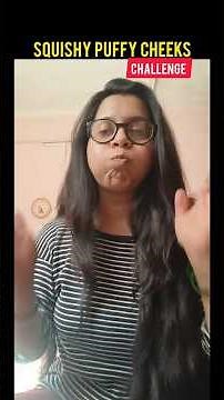Squishy puffy cheeks challenge 🤘😜✅ | #challengeaccepted #trendingshorts