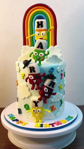 Alpha blocks themed cake #masexycups #masexycupscreations #cakesoftiktok #cakedecorating #fypcakes #caketok #cakes #edibleart #alphablocks #alphablockscake