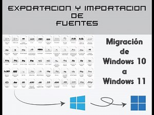 Importar y Exportar Fuentes