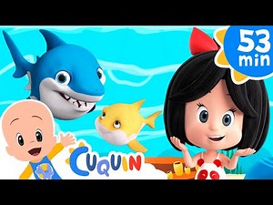 Baby Shark em portugues | Bebê Tubarão e mais músicas infantis de Cleo e Cuquin - Família Telerín
