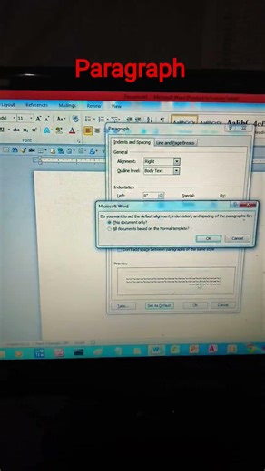 ms word me paragraph change kaise kare in my computer 🖥️💻
