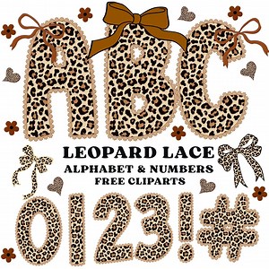Leopard Lace Doodle Letters Alphabet PNG Bundle, Leopard Print Letters & Numbers PNG, Alphabet Clipart,cheetah Hand Drawn Doodle,alpha Pack - Etsy