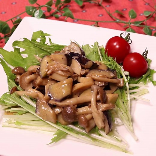 お手軽！なすときのこのマヨポン炒め 作り方・レシピ | クラシル