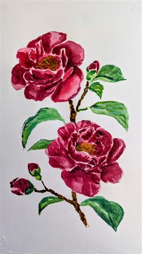 Easy watercolor flower #watercolor #easydrawing #howtodraw #watercolortutorial #flowers #sketch