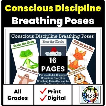 Conscious Discipline Classroom Breathing Poses/Digital Resource/Elem. School Art