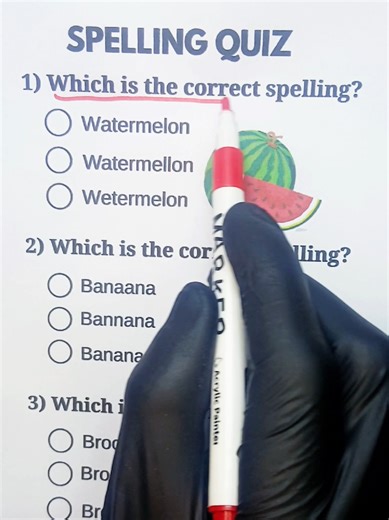 Spelling Quiz Challenge - Can you get 5/5? . . . . . . . . . . . #spelling #quiztime #trivia #quizchallege #grow