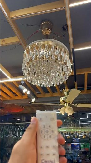 Crystal Chandelier Ceiling Fan With ABS Blades & Remote [Modern Unique Fancy Ceiling Fans] 💨✨