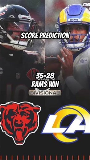 Rams versus Bears score prediction