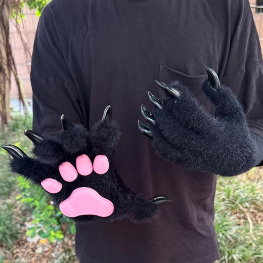 Furry Paw Gloves for Cosplay, Animal Paws Arm Warmers, Wolf Fox Cat Costume Accessories, Fursuit - Etsy