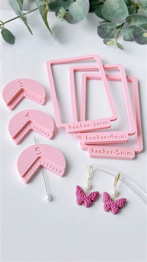 keoker_workshop on Instagram: "Omg 😍 I’m seriously in love with this bead hole drill guide! Side drilling on any earring shape is sooo easy 🙌 — and those guide plates in three thickness options? Love it, love it ❤️ #polymerclay #polymerclayearrings #polymerclaymolds #polymerclaycutters⁣ #polymerclaytutorial #polymerclayjewelry #keokerclaycutter #keokerworkshop #claycutters⁣ #polymerclayflowers #premo #fimo #fimoclay #sculpey #polymerclaycharms #clayearrings #clayearringshop #cernit"