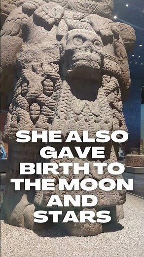 Statue of Aztec goddess Coatlicue