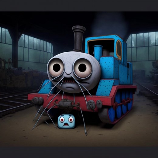 Cursed Thomas Train - Unsettling Images of Thomas and Friends